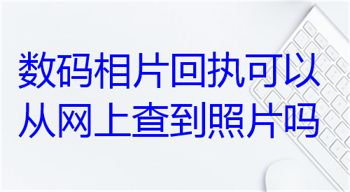 数码相片回执可以从网上查到照片吗