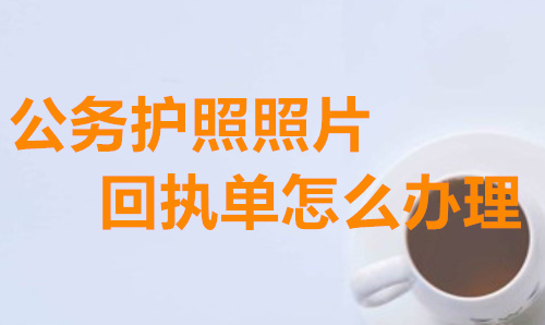 公务护照照片回执单怎么办理