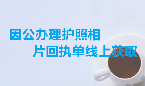 因公办理护照相片回执单线上获取