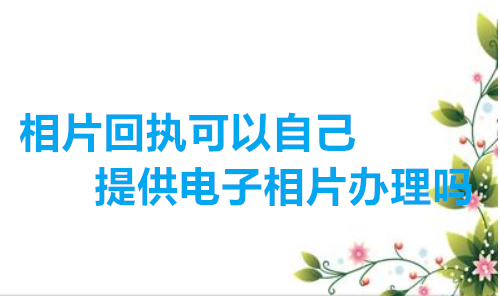 相片回执可以自己提供电子相片办理吗