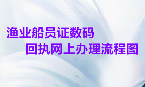 渔业船员证数码回执网上办理流程图
